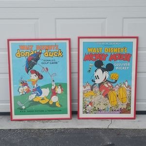 Micky mouse and Donald duck gallery art